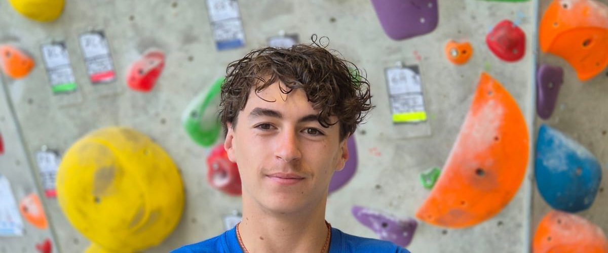 Le jeune grimpeur français Timéo Lacombe sélectionné en équipe de France U19