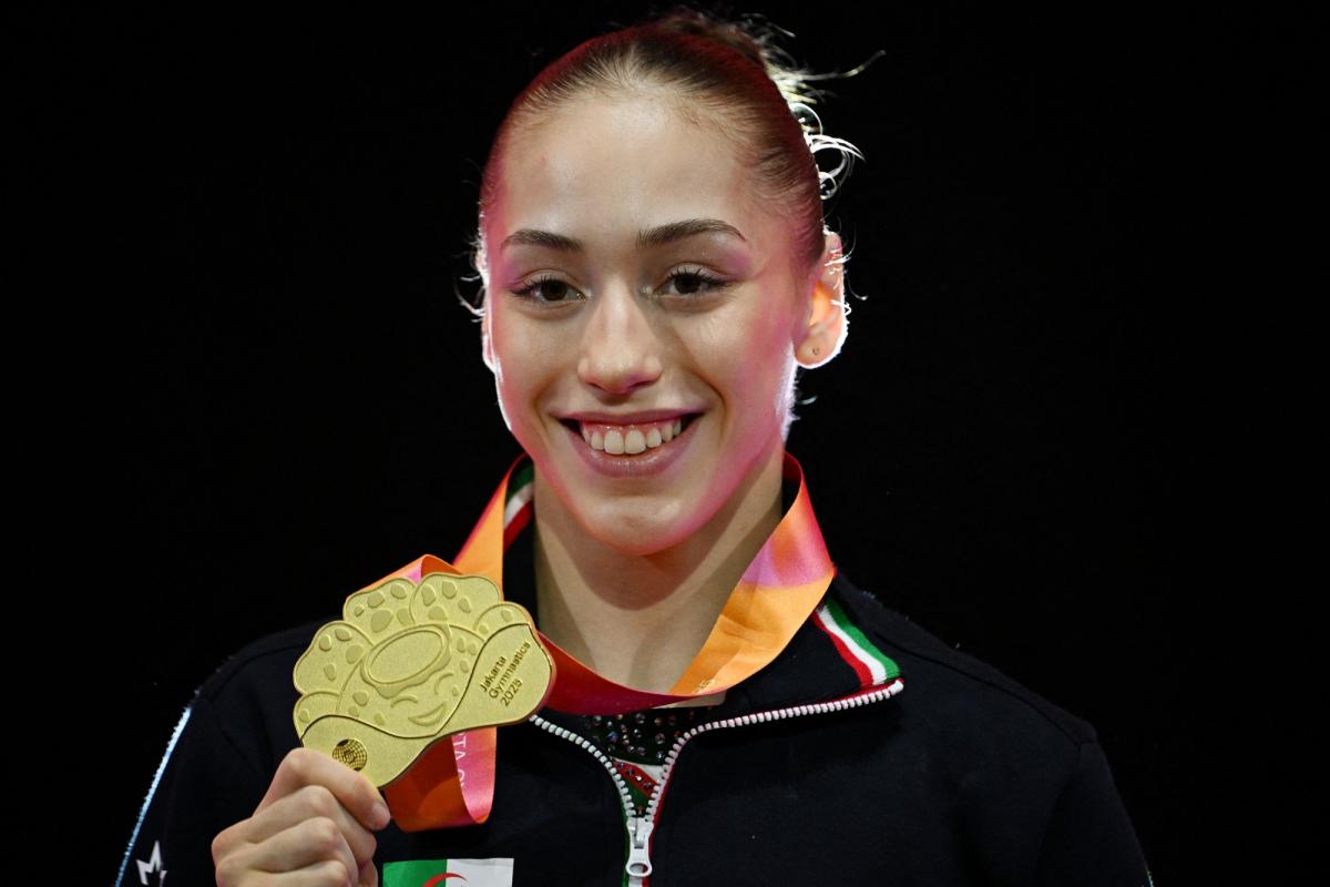 Kaylia Nemour championne du monde aux barres asymétriques