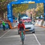 Mats Wenzel brille lors des championnats d'Europe de cyclisme