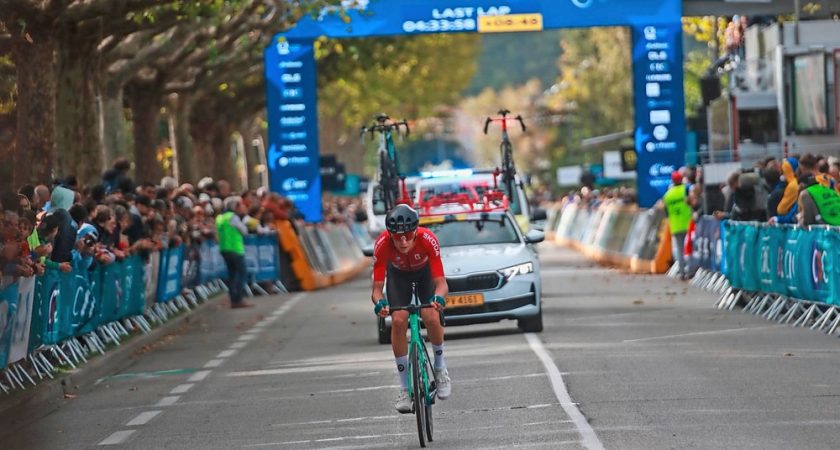 Mats Wenzel brille lors des championnats d'Europe de cyclisme