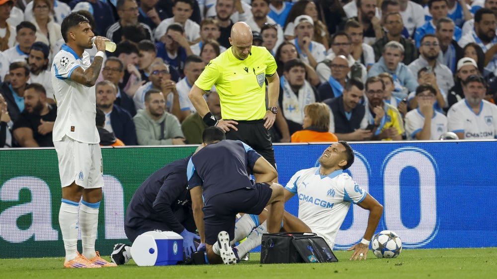 OM : Medina blessé à la cheville, absence estimée à deux mois