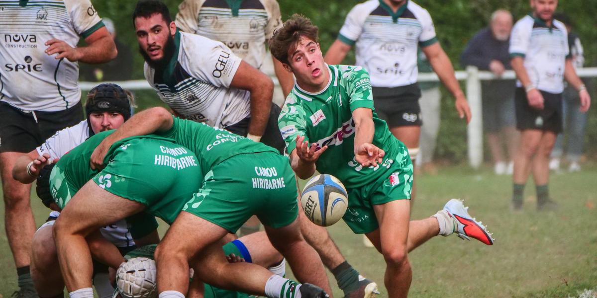 Rugby Fédérale 2 : Hasparren égalise à Morlaàs dans un match intense