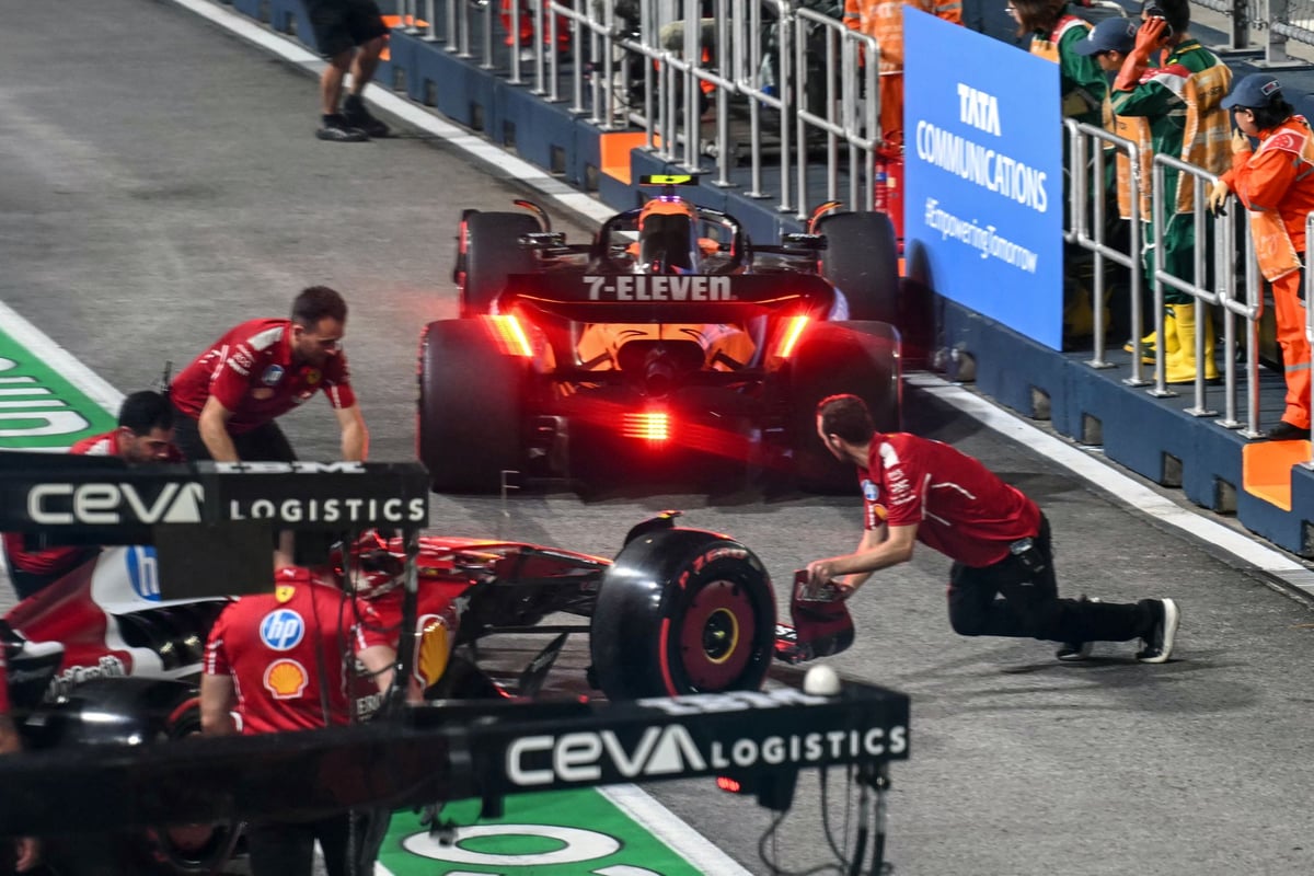 Grand Prix de Singapour : collision bizarre entre Leclerc et Norris en essais