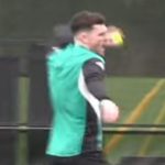 Frustration d'Andy Robertson lors d'une séance d'entraînement de Liverpool