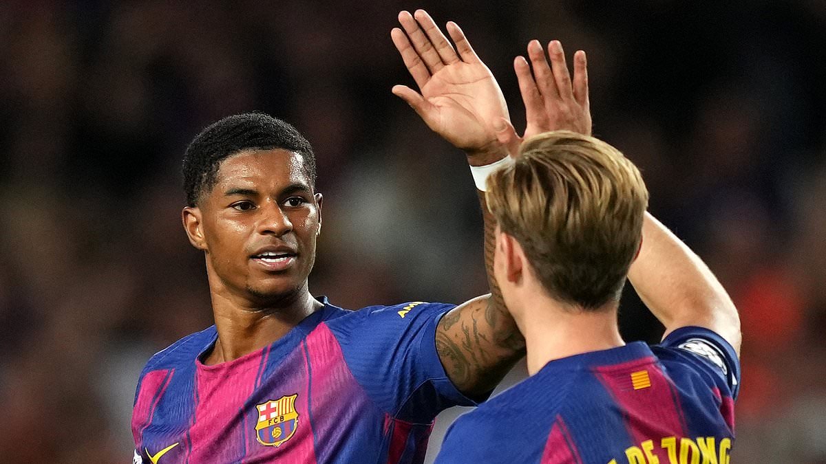 Marcus Rashford brille avec un doublé pour Barcelone en Ligue des Champions