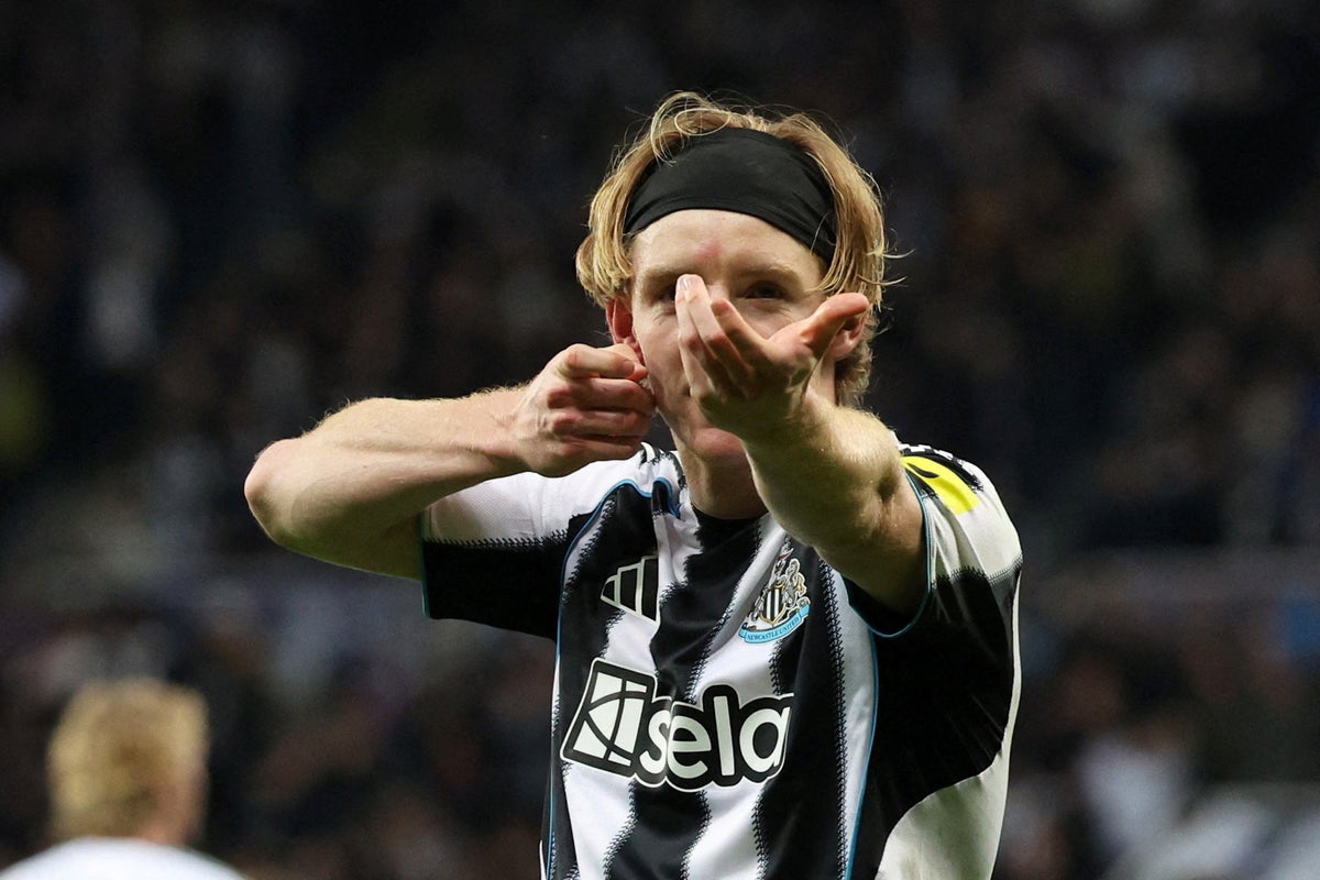 Anthony Gordon brille en Ligue des Champions avec Newcastle