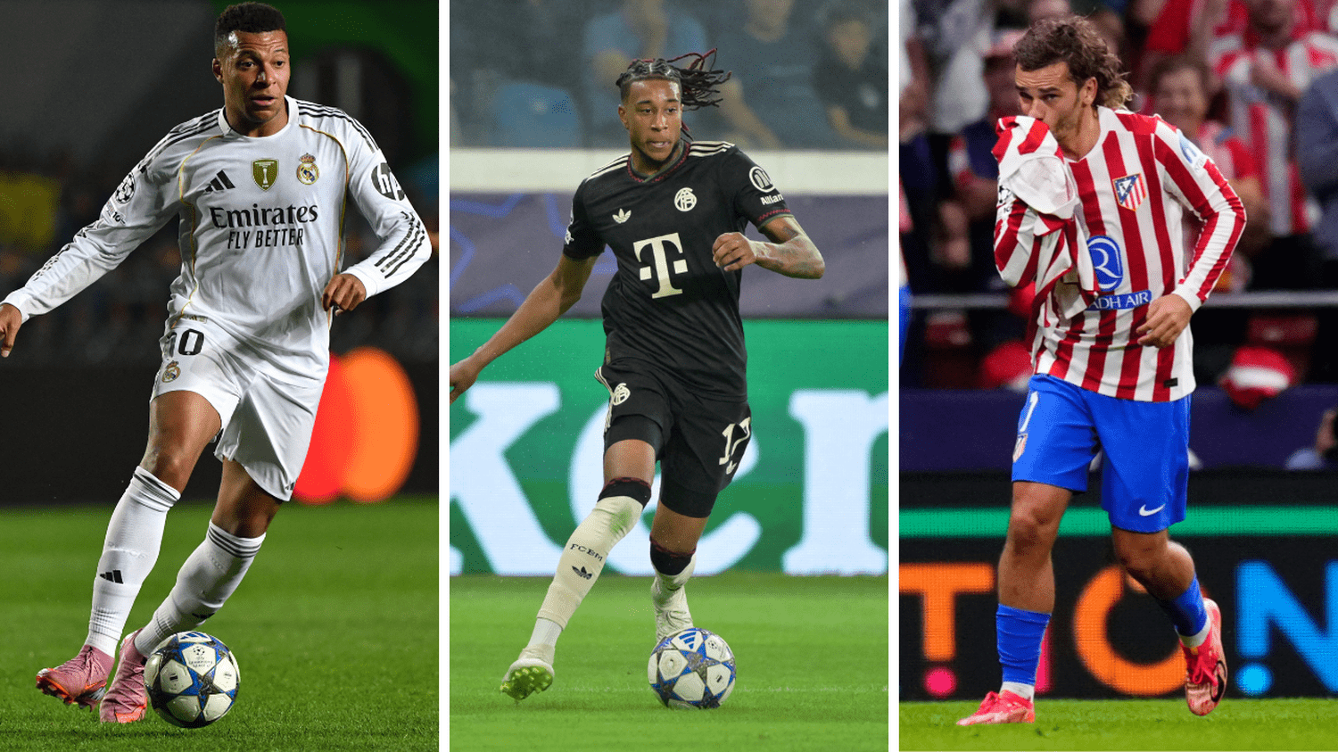 Mbappé triple, Olise maître du Bayern, Griezmann double en CL