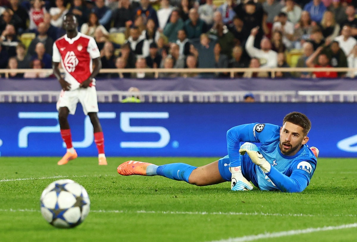 Victoire héroïque de Vicario pour Tottenham face à Monaco en Ligue des Champions