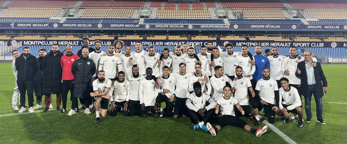 En images : entraînement des joueurs de l'Atlas Paillade avant la Coupe de France