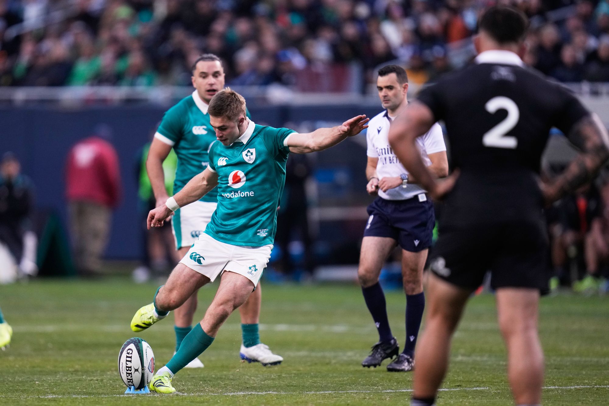 Jack Crowley et les points marqués par l’Irlande
