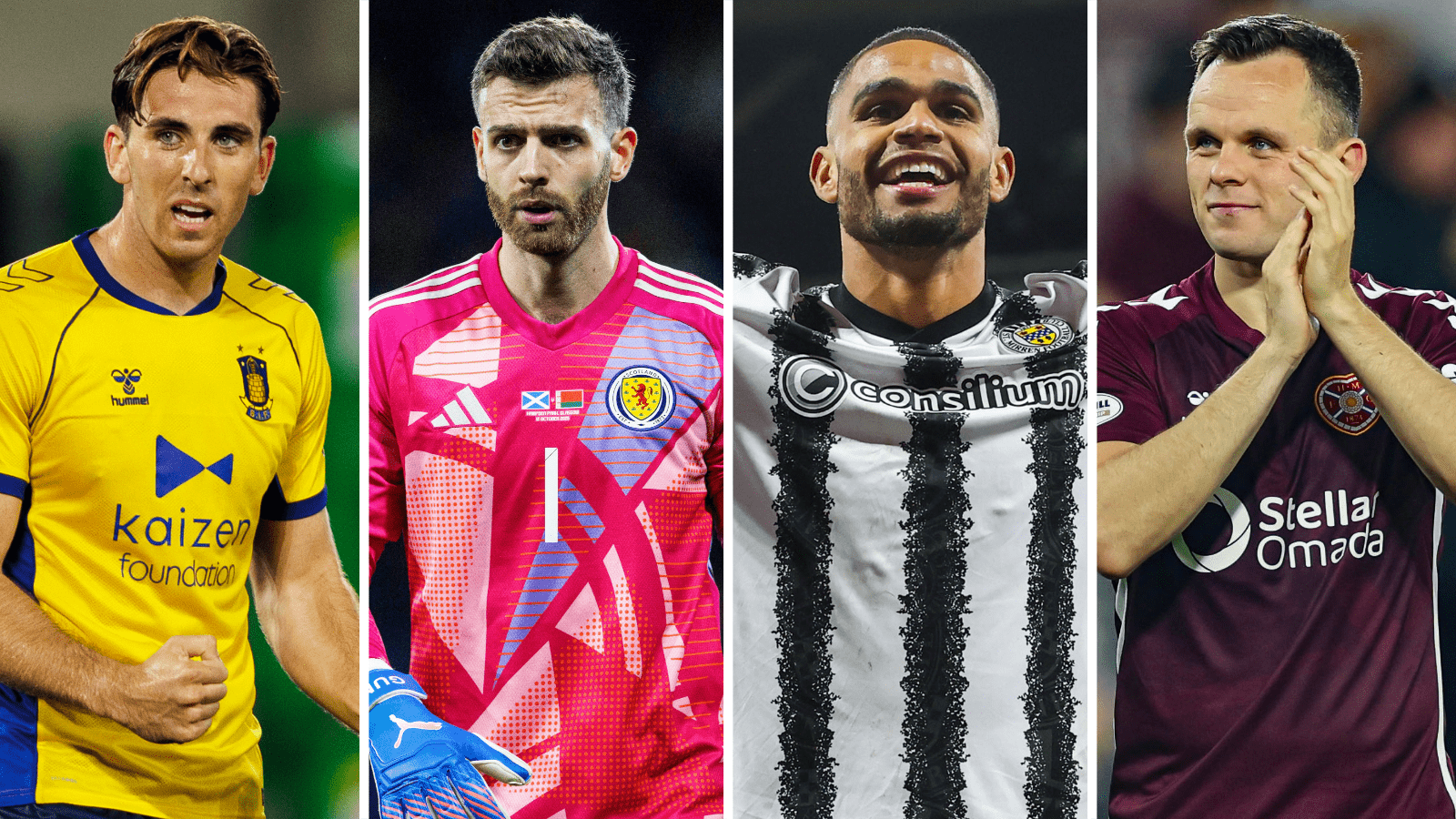 Luis Binks, Angus Gunn, Mikael Mandron et Lawrence Shankland