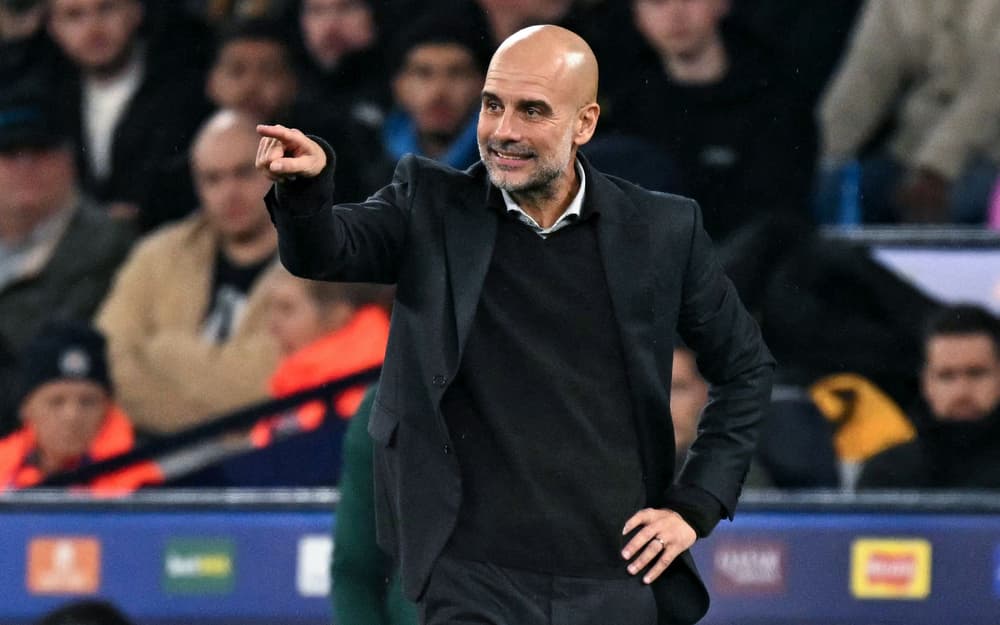 Pep Guardiola avant le match City-Liverpool