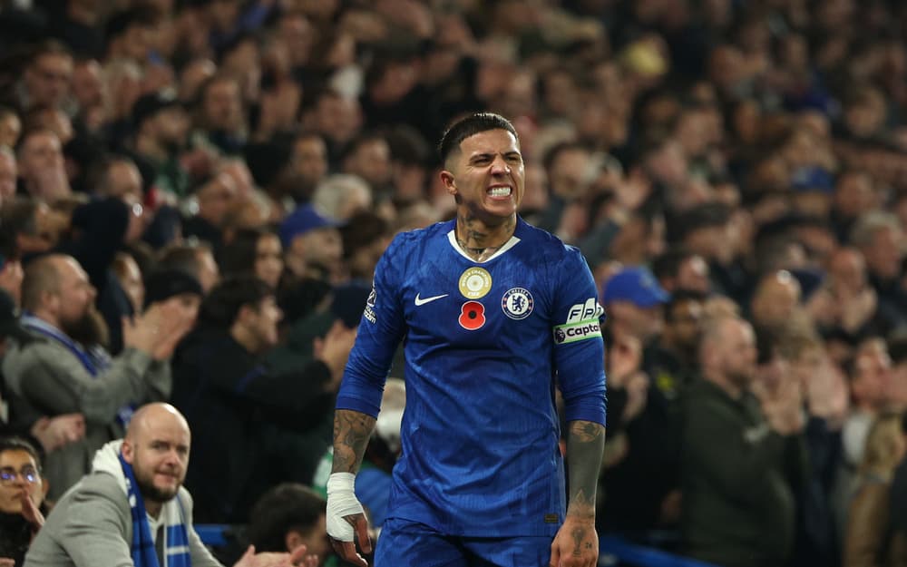 Enzo Fernández lors du match Chelsea-Wolves