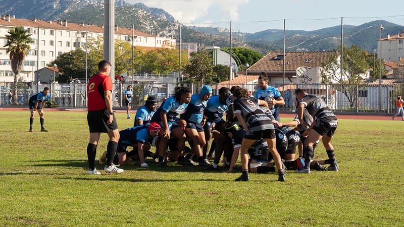 Stade Delort pendant le derby marseillais Smuc-MRM