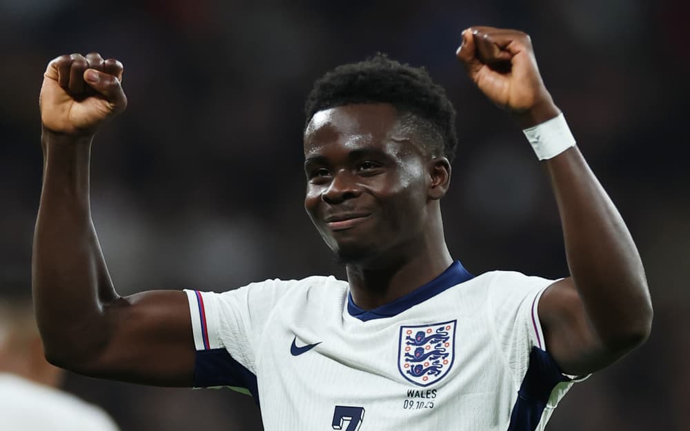 Bukayo Saka sur le terrain lors d'un match