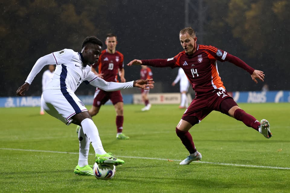 Bukayo Saka lors d'une interview