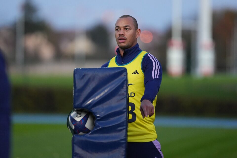 Gaël Fickou lors d’un entraînement du XV de France