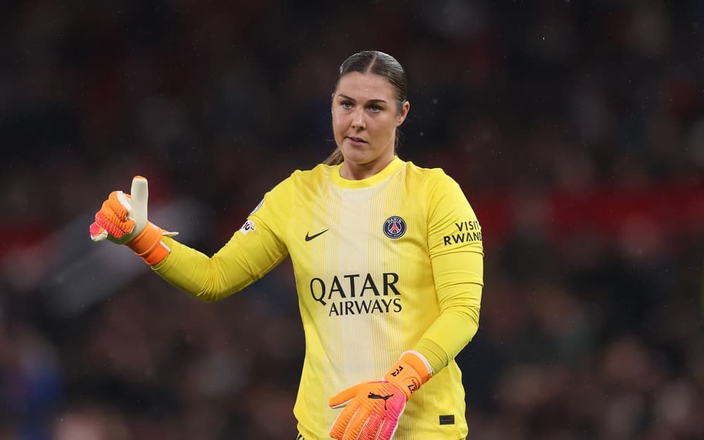 Mary Earps lors du match Manchester United vs PSG