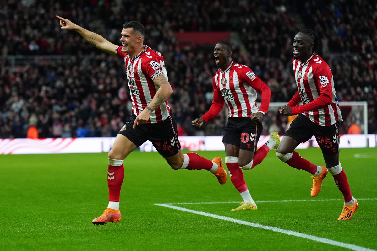 Granit Xhaka égalise et offre un point à Sunderland face à Everton