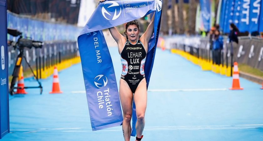 Jeanne Lehair remporte une victoire en triathlon au Chili