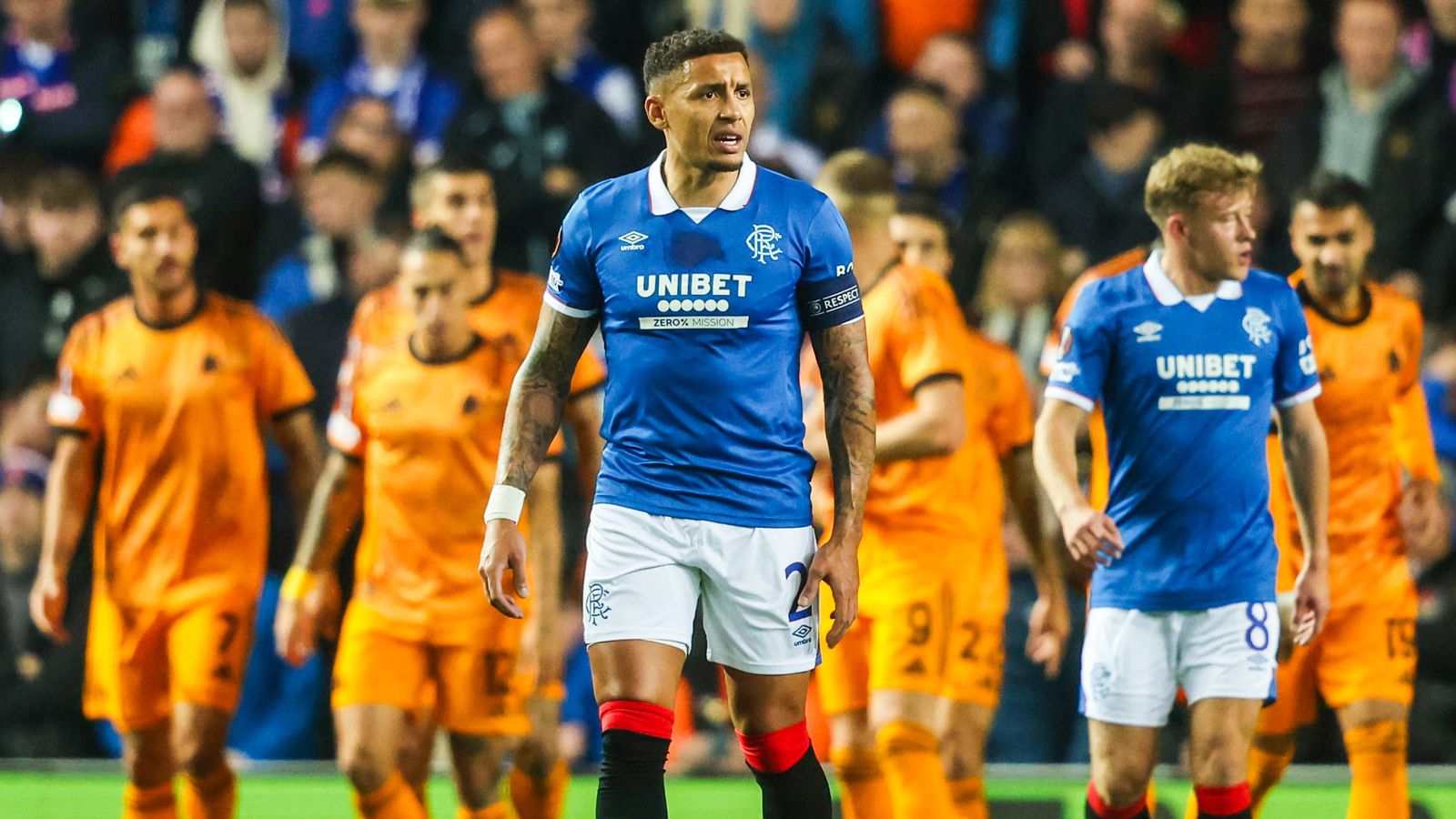 Rangers subissent une défaite critique face à la Roma en Europa League