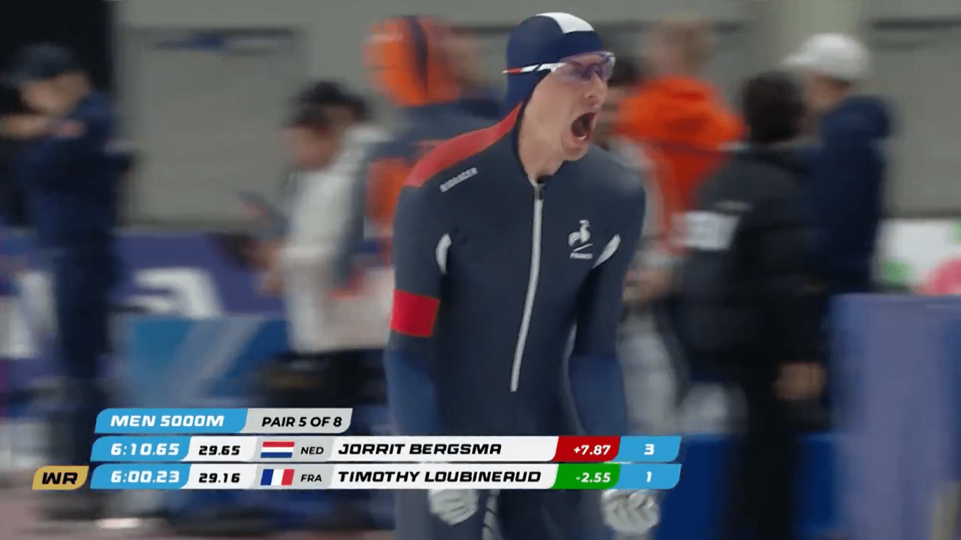 Timothy Loubineaud bat le record du monde du 5 000 m à Salt Lake City