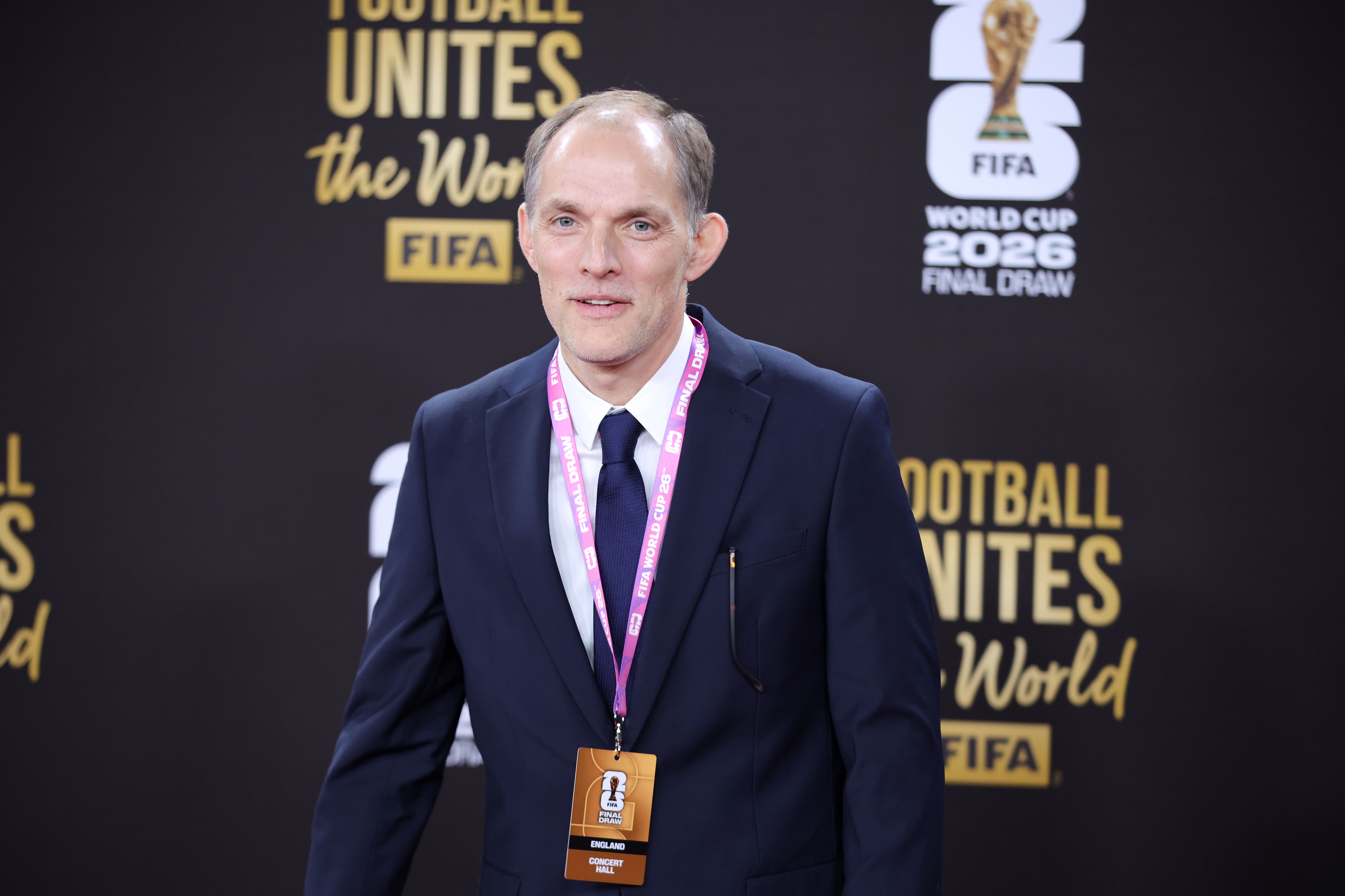 Photo de Thomas Tuchel lors du tirage de la Coupe du Monde