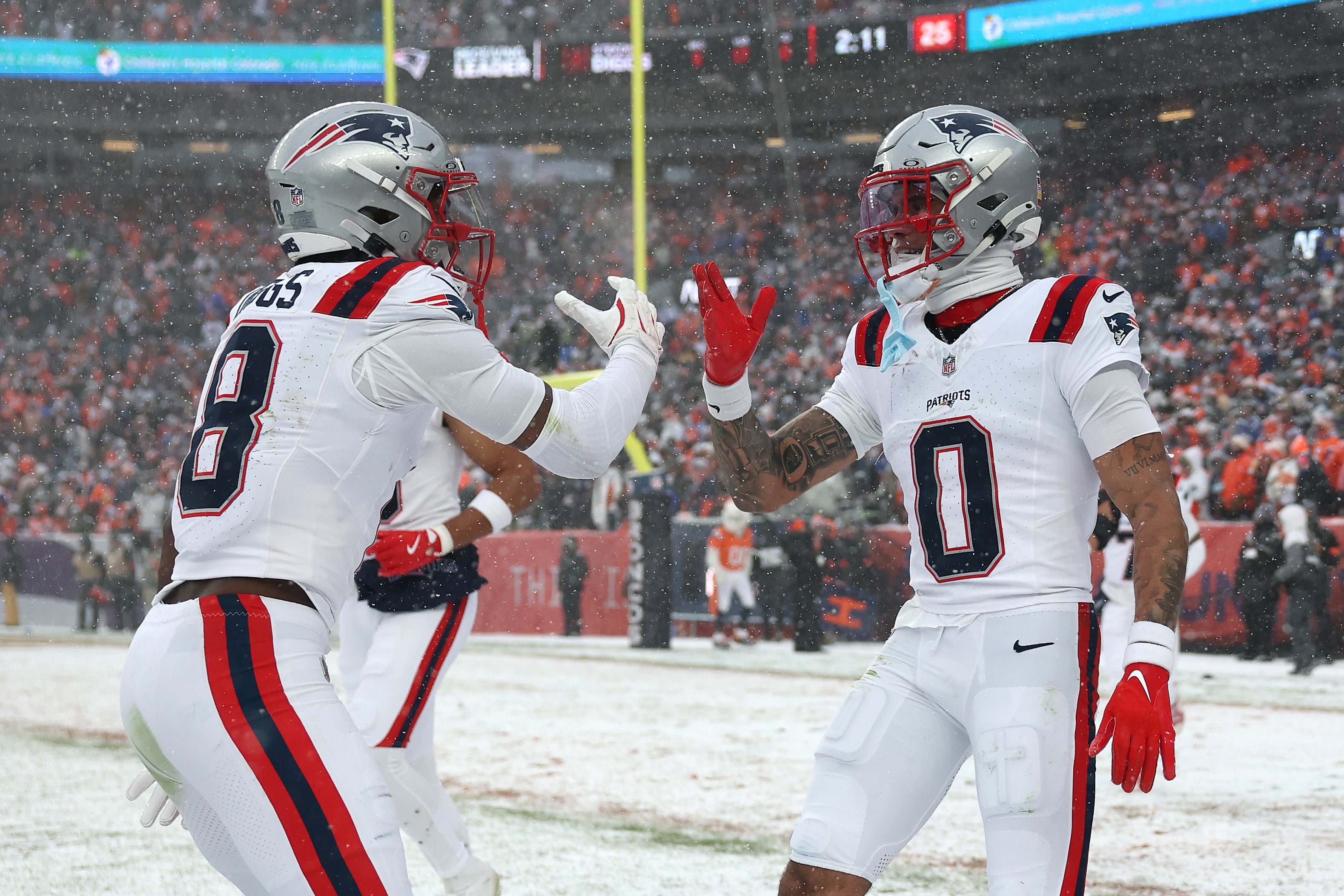 Les Patriots surmontent les conditions neigeuses